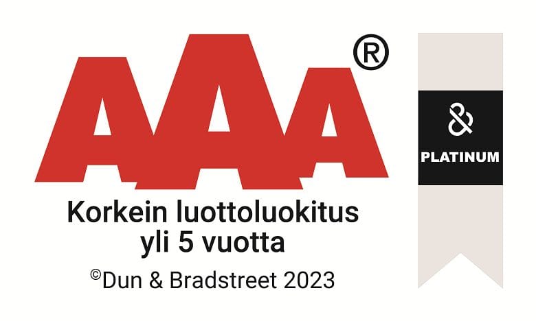 Suomen vahvimmat platina sertifikaatti kertoo taloudellisesta vakaudesta ja yrityksen luotettavuudesta vakavaraisuuden kautta.